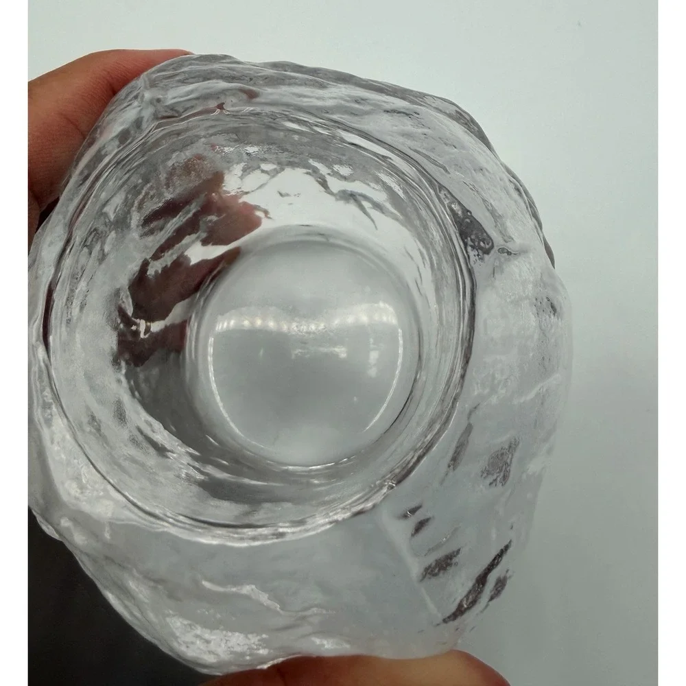 Vintage KOSTA BODA SWEDEN SNOWBALL VOTIVE CANDLE HOLDER